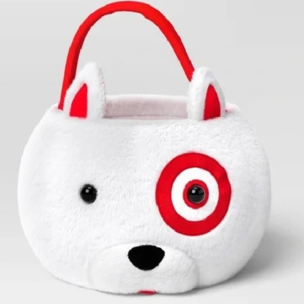 Hyde and Eek Target DOG Bullseye 12" Plush Halloween Treat Pail Accessory NWT
